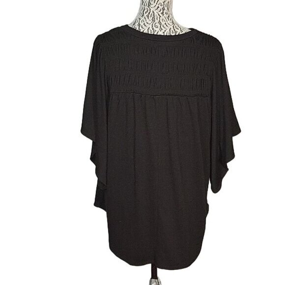 TORRID Women's Plus Size 2 Blouse Cutout Relaxed Casual Lightweight Flowy Sleeve - Picture 4 of 6